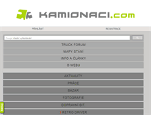 Tablet Screenshot of kamionaci.com